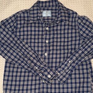 Class Club Navy and Cream Checkered Shirt